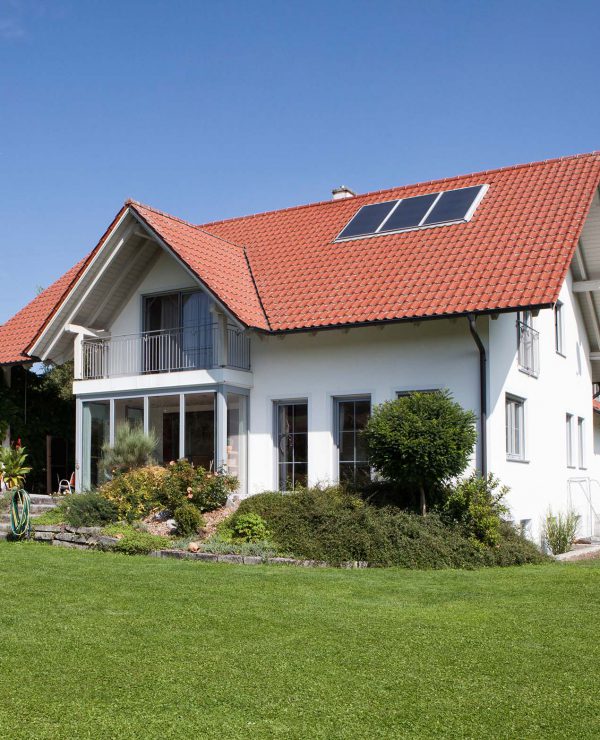 Foto eines Einfamilienhaus